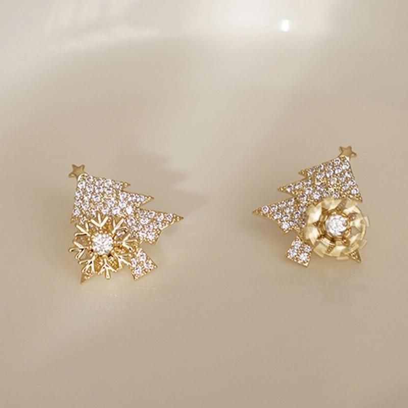 🎄VENTE ANTICIPÉE DE NOËL🎄 Boucles d'oreilles sapin de Noël rotatives