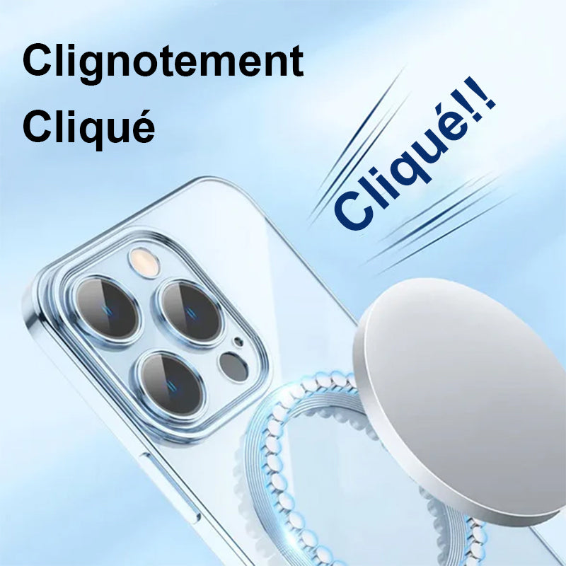 Galvanoplastie Charge magnétique sans fil Coque et skin iPhone