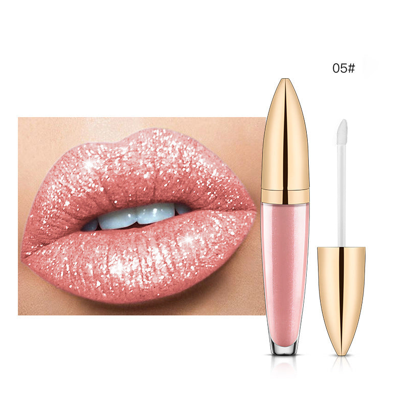 Rouge à lèvres longue durée brillant diamant 18 couleurs