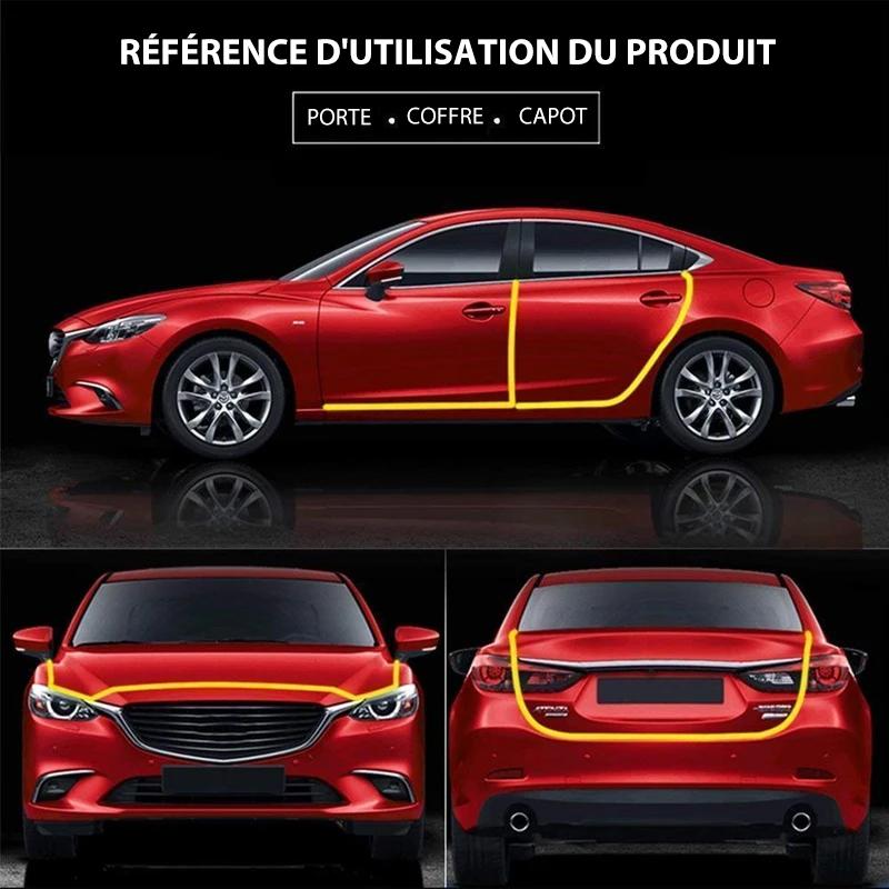 Bande Protectrice pour Bord de Porte de Voiture en forme de U, 5M