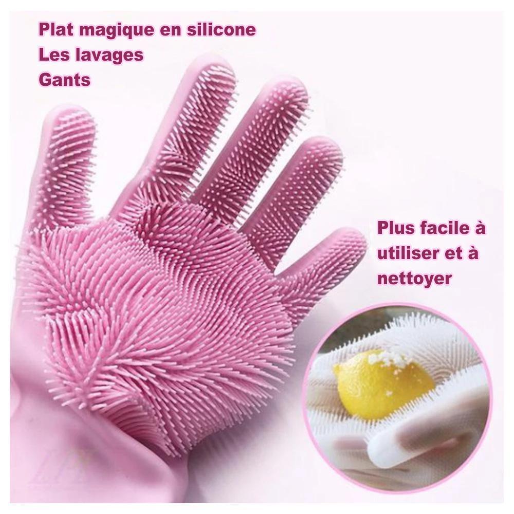 Gants De Lave-Vaisselle En Silicone