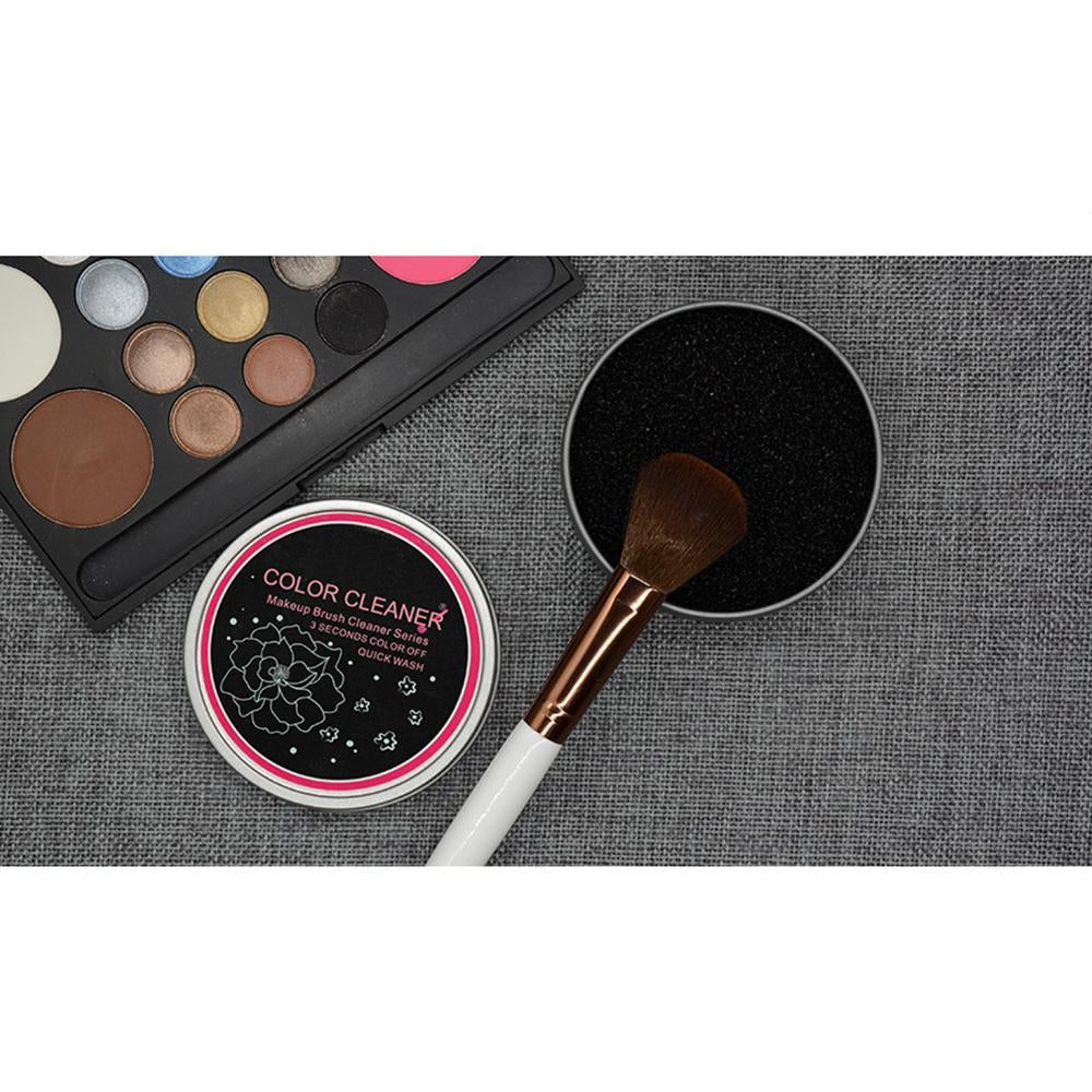 Éponge Efficace et Réutilisable pour Nettoyer Votre Brosse de Maquillage