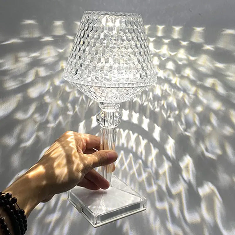 Lampe de table en cristal