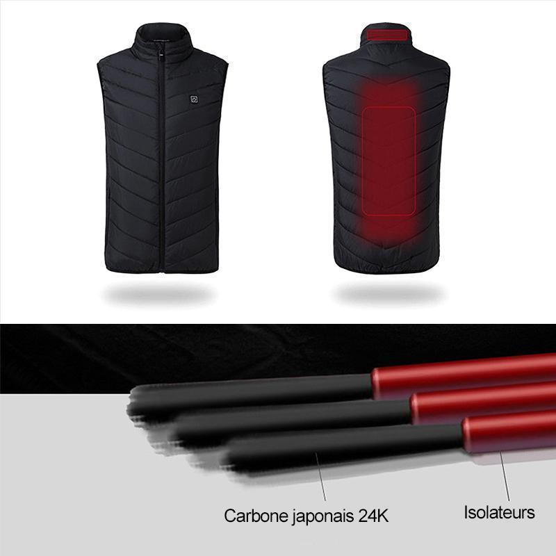 Hommes Chauffé Gilet Isolé Veste