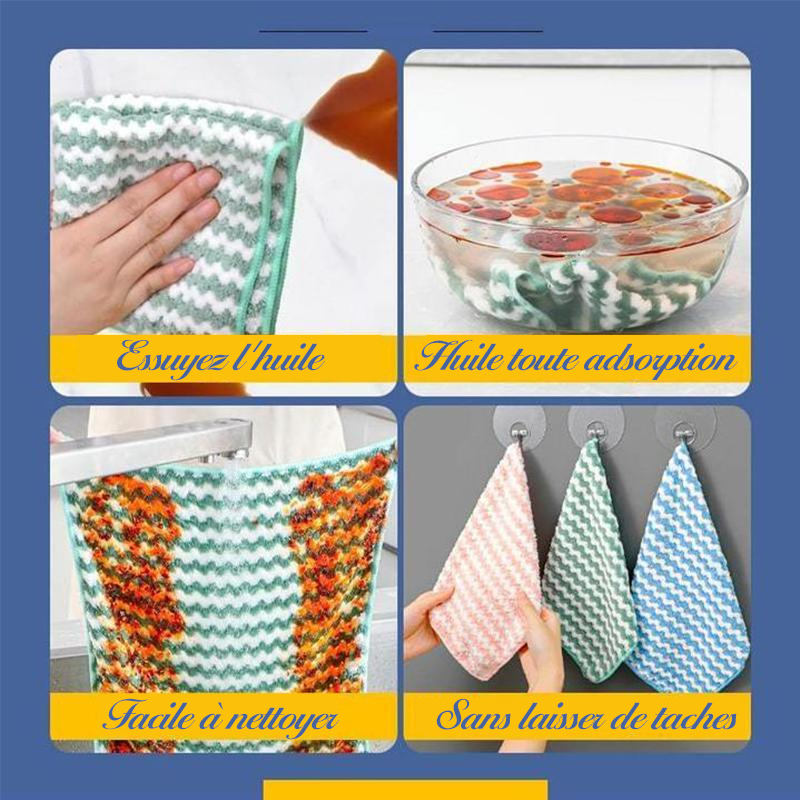 👍Lingettes En Microfibre (3 Pièces)