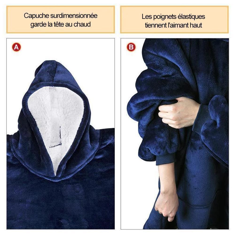 Le Plaid-Sweat Ă Capuche pour Adults & Enfants