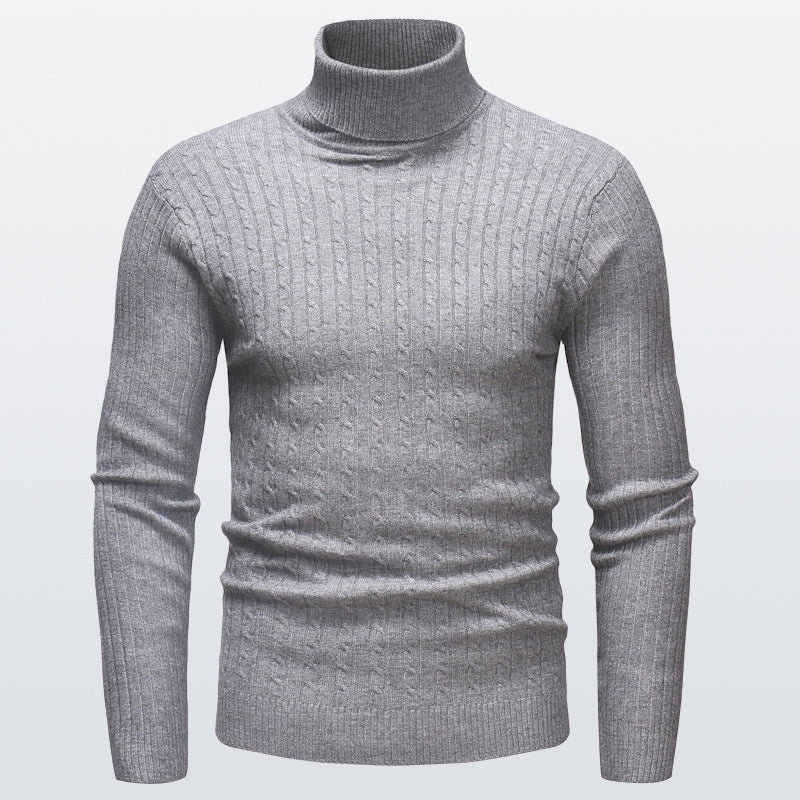 Pull à Col Roulé en Maille pour Homme