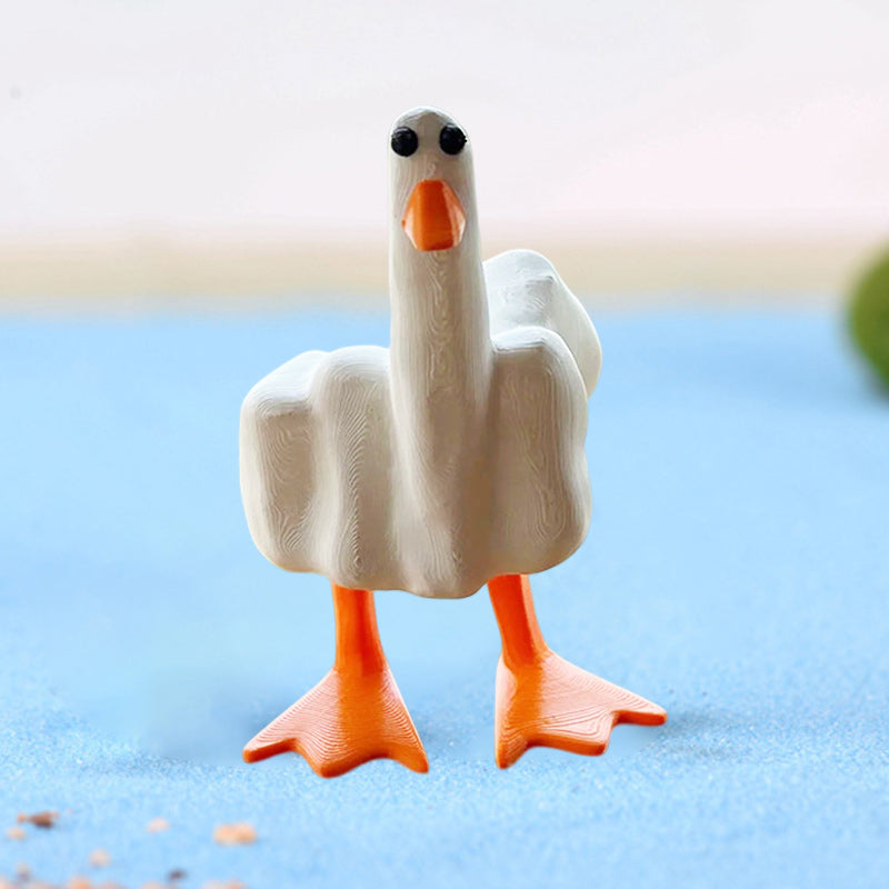 🦆Ornement de canard en forme de majeur🦆
