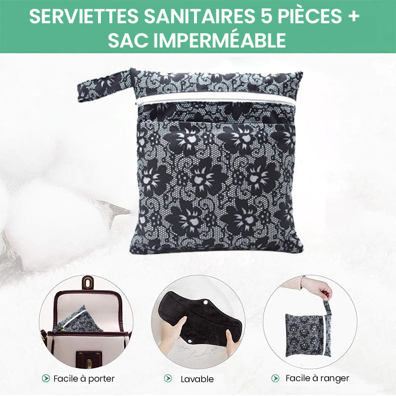 Ayez à la fois la santé et l'argent - Des tampons réutilisables qui peuvent être utilisés pendant au moins 4 ans (couleur aléatoire)