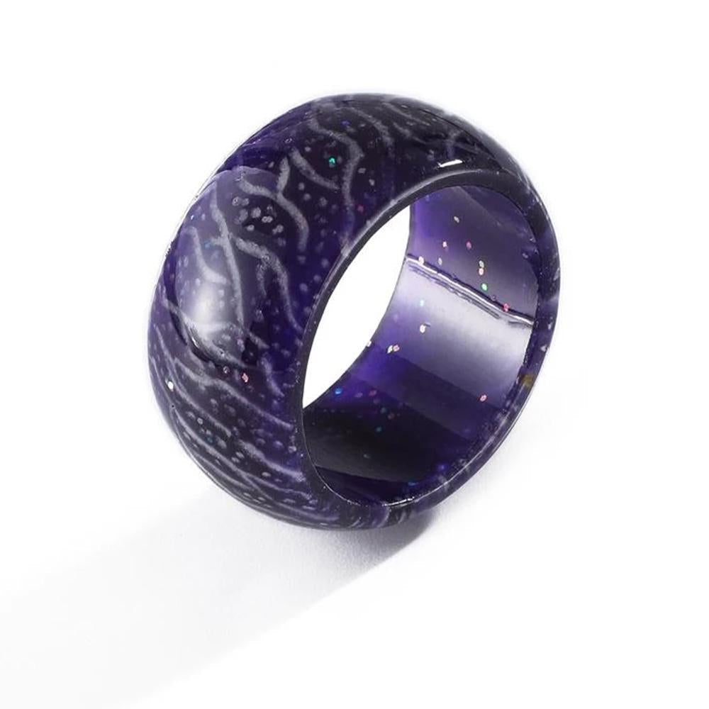 Bague Lumineuse Colorée en Résine