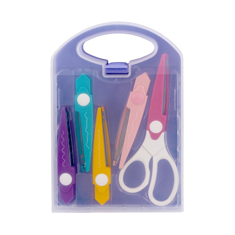 Set de ciseaux pour papier décoratif(5 en 1)