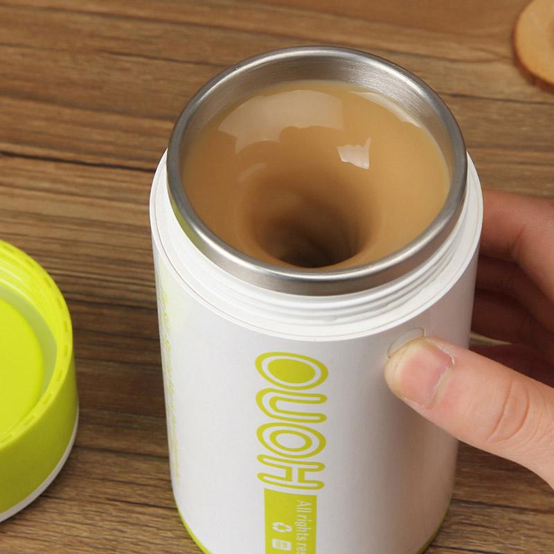 Tasse à Mélanger Automatique en Acier Inoxydable