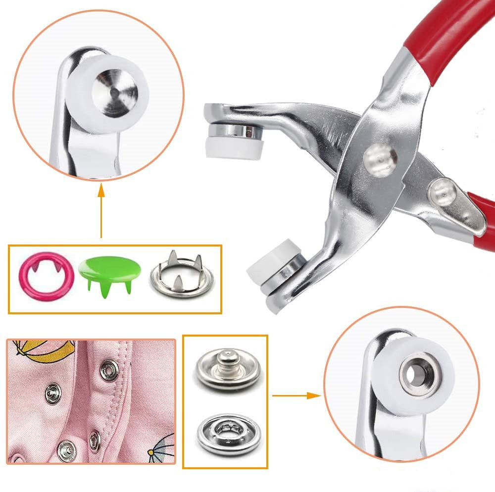 đ§”Kit de boutons-pression en mĂ©tal