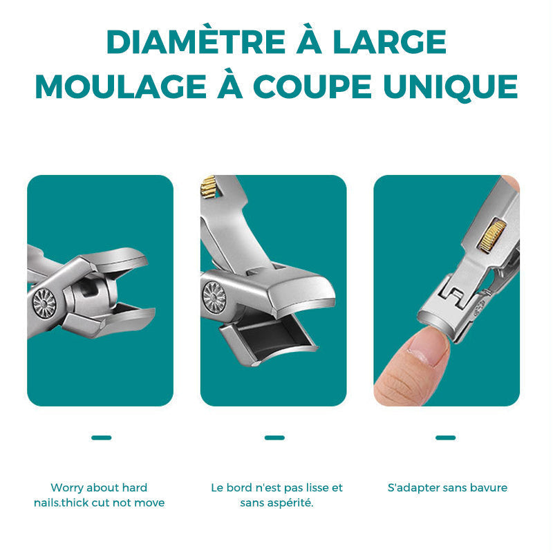 Coupe-ongles en Acier Inoxydable avec Anneau
