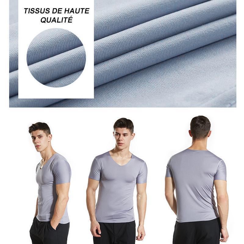 T-shirt À Séchage Rapide en Soie de Glace