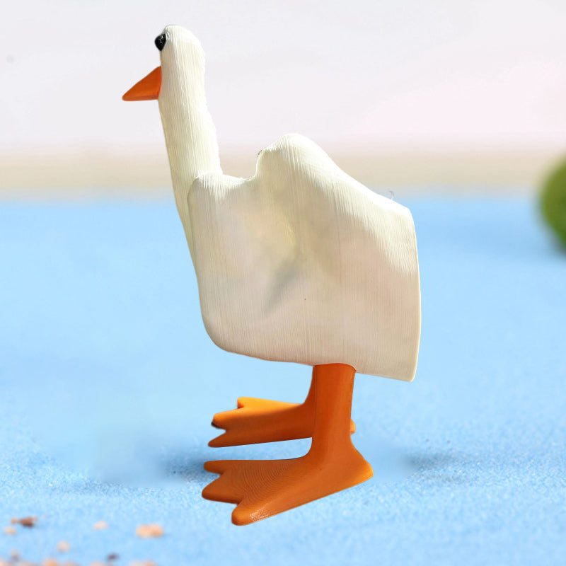 🦆Ornement de canard en forme de majeur🦆