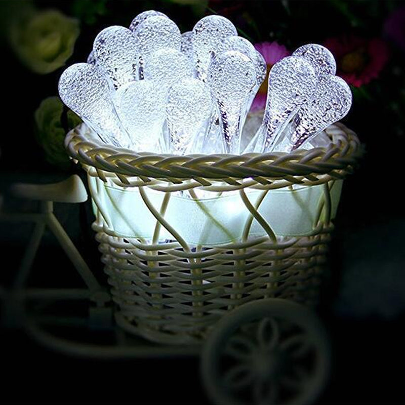Guirlande lumineuse solaire goutte d'eau