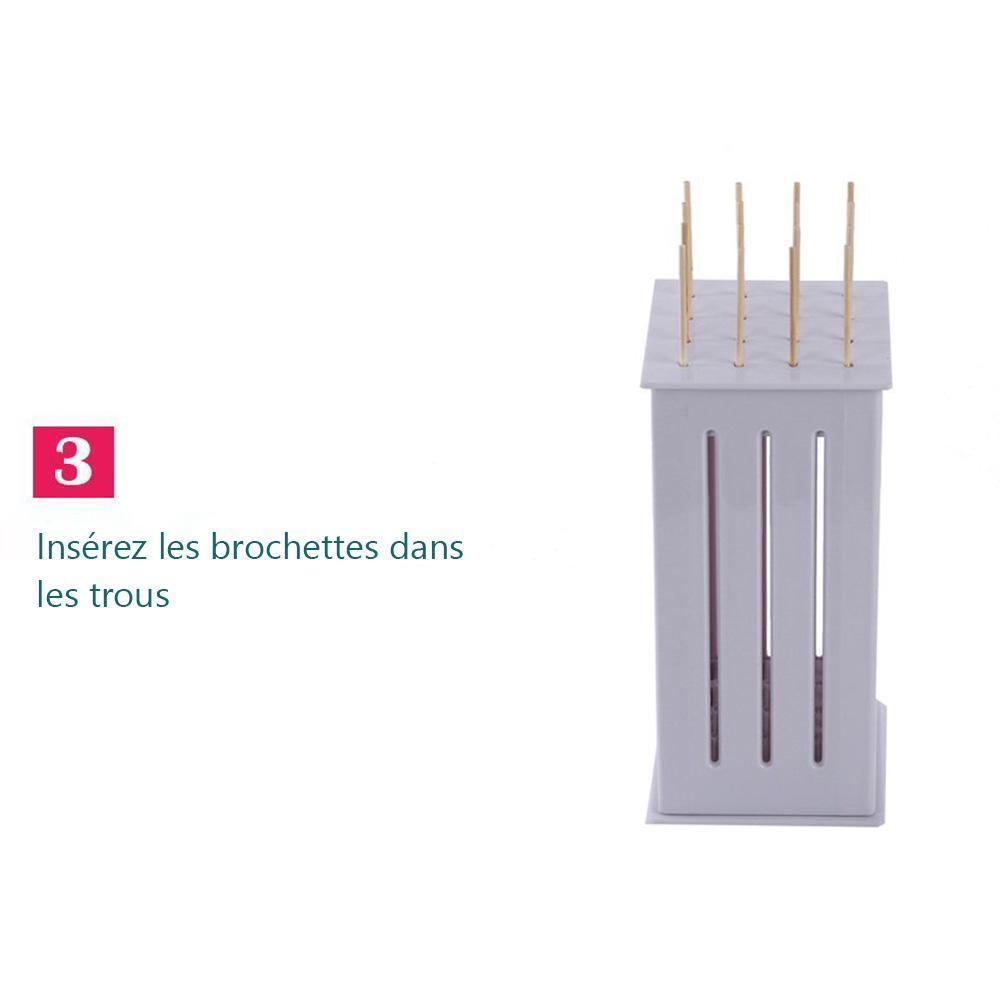 Trancheuse de Nourriture Grill BBQ Brochette Express Avec 16 Trous