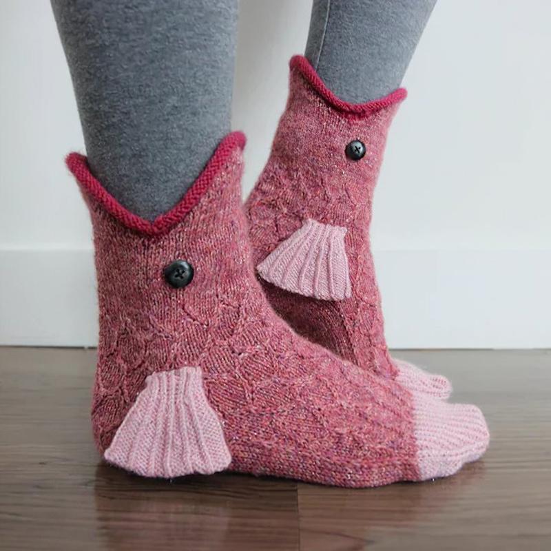 🎅Vente de Noël🎅Chaussettes En Forme De l'Animal Mignon Tricotées En Laine