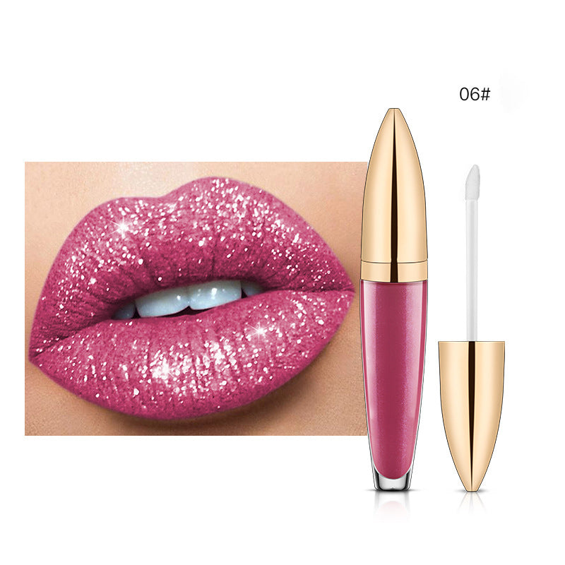 Rouge à lèvres longue durée brillant diamant 18 couleurs
