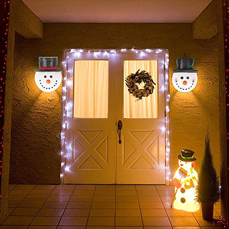 Abat-jour de bonhomme de neige de porche de Noël