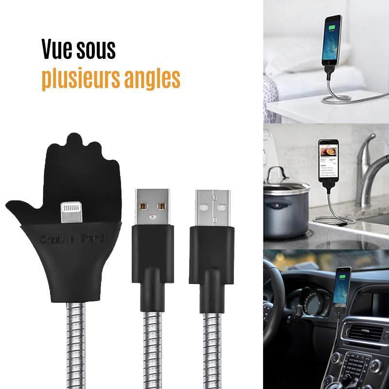 Câble de données de Chargement de Paume variée pour Apple, Android, Type-c