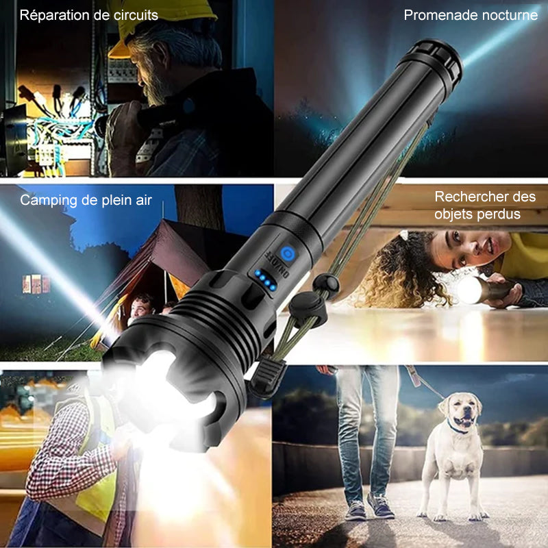 đ„Grosses soldesđ„Lampe de Poche Laser LED Tactique Rechargeable