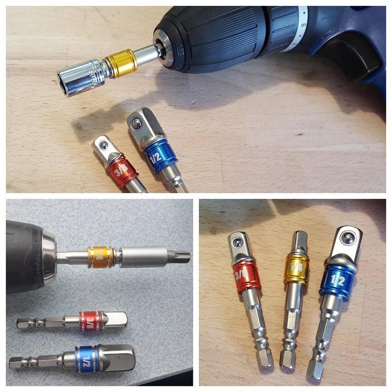 DOMOM Perceuse à Percussion En Métal Drill Power Bits