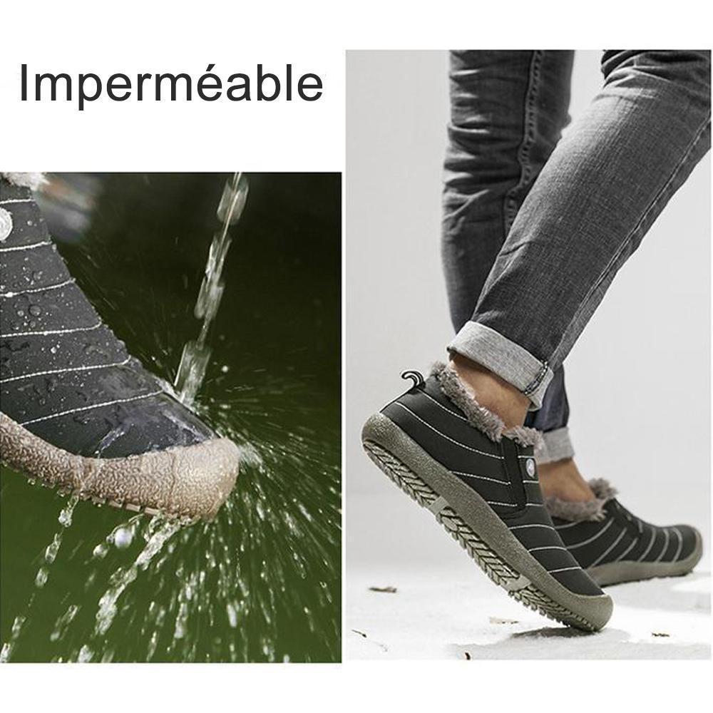 Chaussures à neige unisexes imperméables et chaudes
