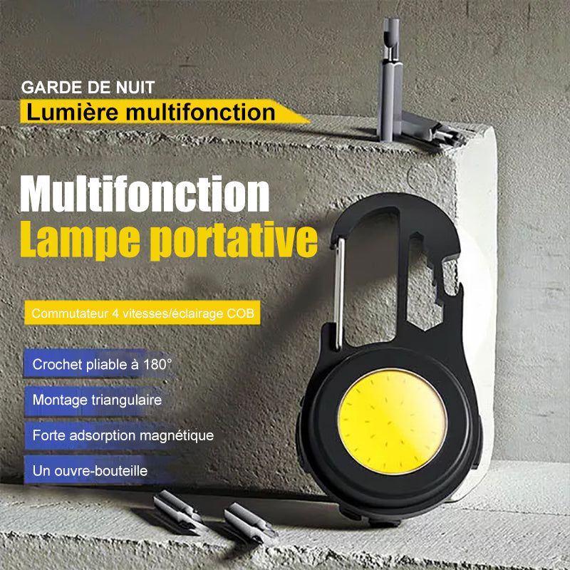 Porte-clés rechargeable portable multifonctionnel