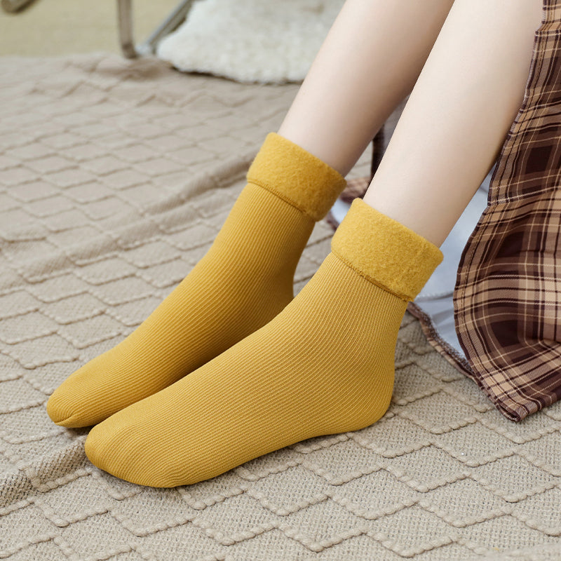 đ„Chaussettes d'Hiver avec Doublure en Peluche