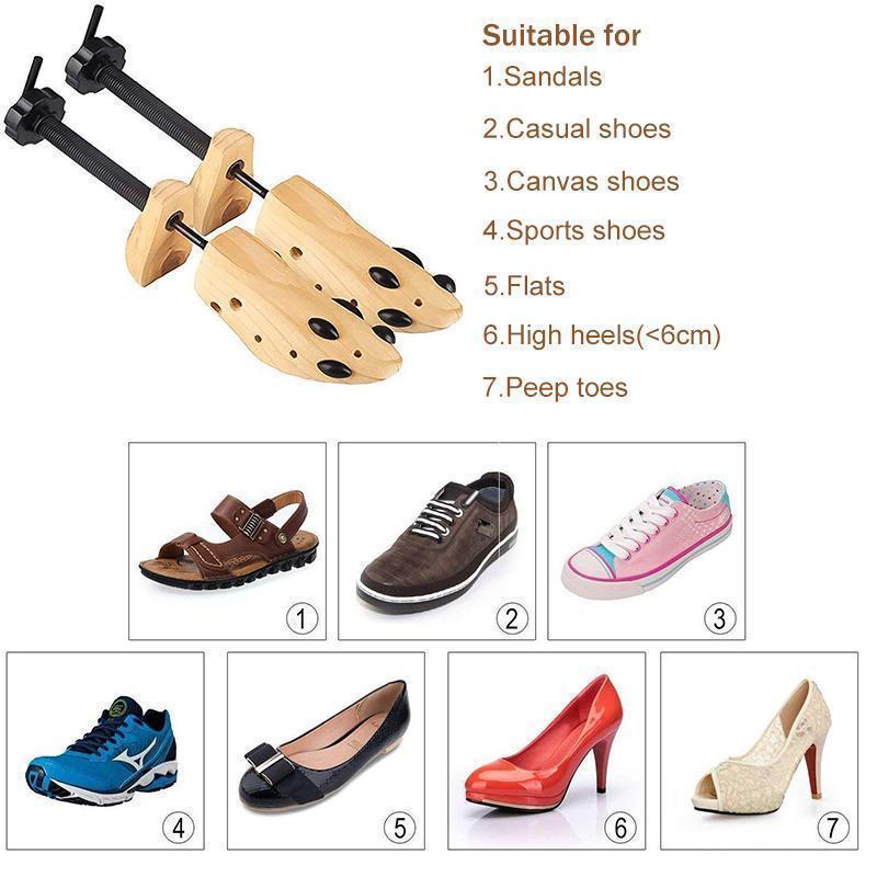 Civière de chaussure en bois
