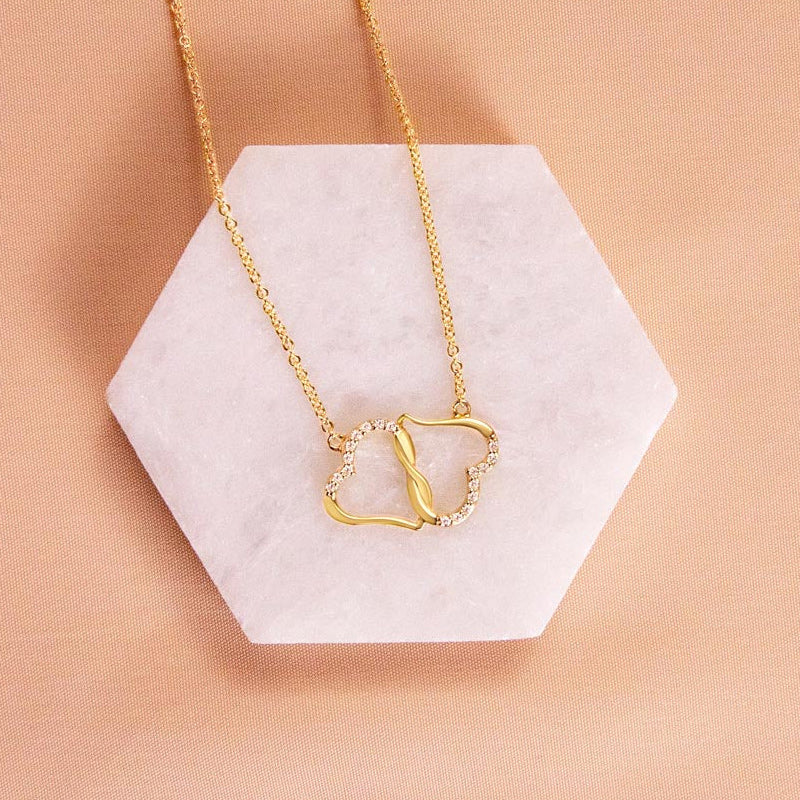 Collier Boucle Coeur Saint Valentin