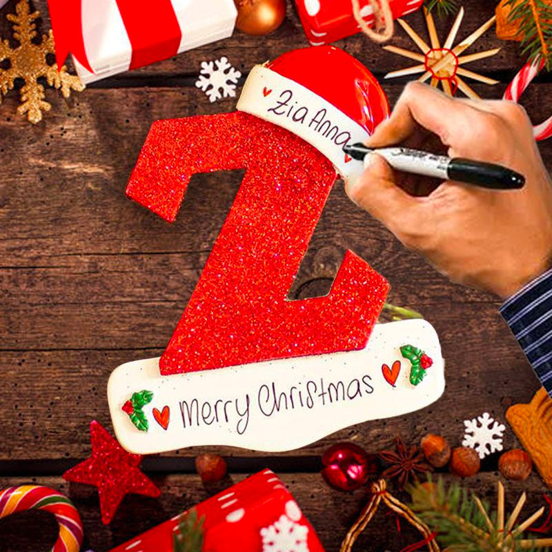 🎄VENTE CHAUDE DE NOËL🎄Ornements personnalisés de 24 lettres de Noël