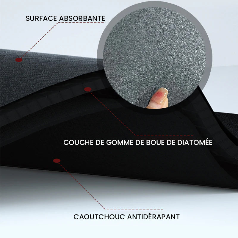 Tampon absorbant pour robinet de boue de diatomée