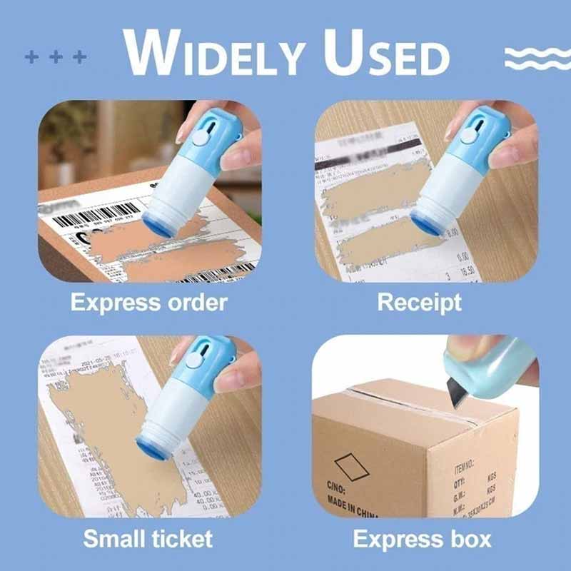 Fluide correcteur pour papier thermique avec couteau de déballage