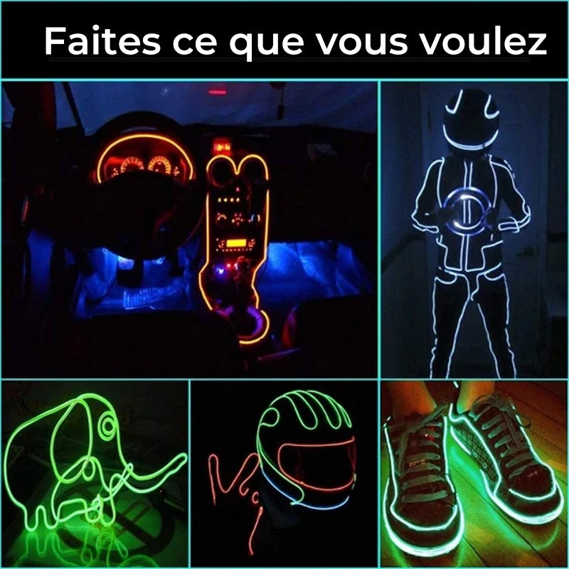 Lumière D'ambiance à DEL Automobile de la ligne 4 en 1