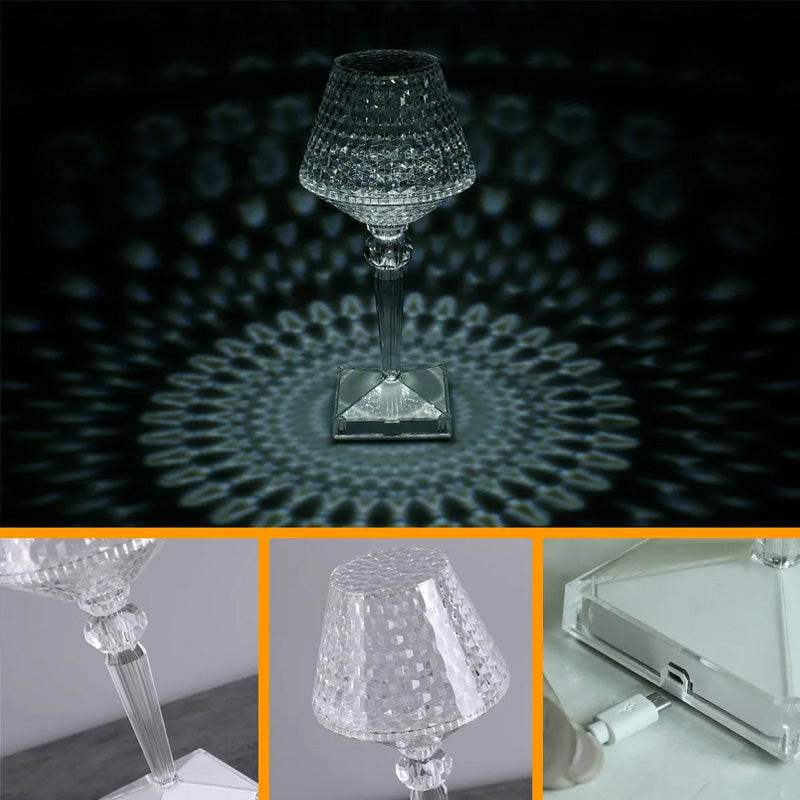 Lampe de table en cristal