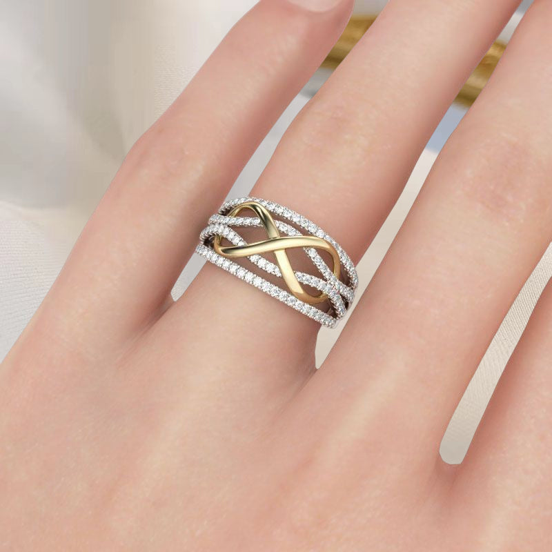 Bague mère et fille pour toujours liées ensemble