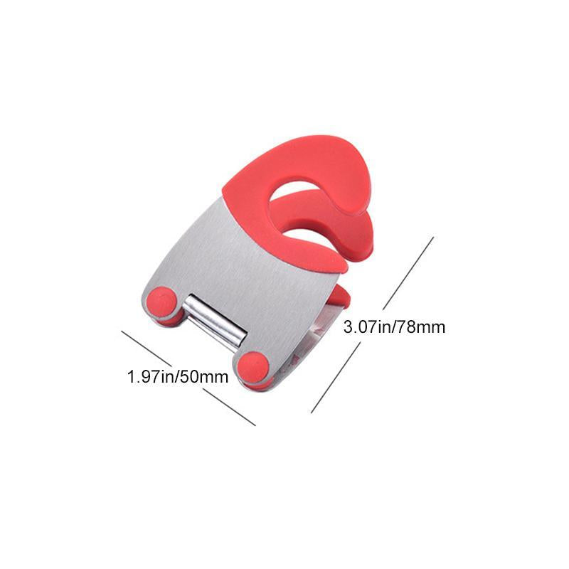 Clip à Spatule Côté Pot en Acier Inoxydable, 2 pièces
