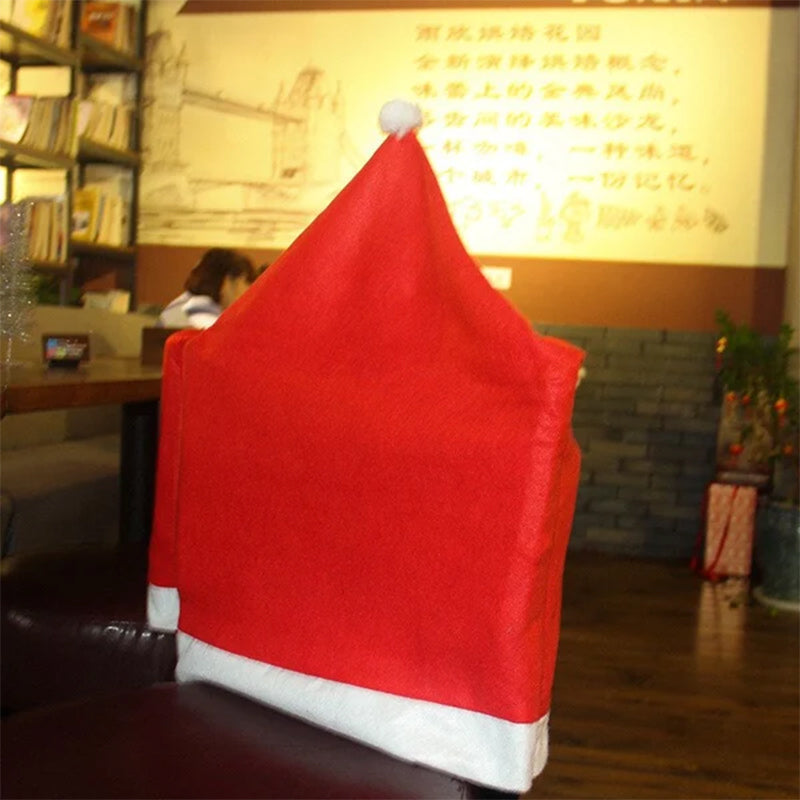 Décoration de couverture de chaise de Noël