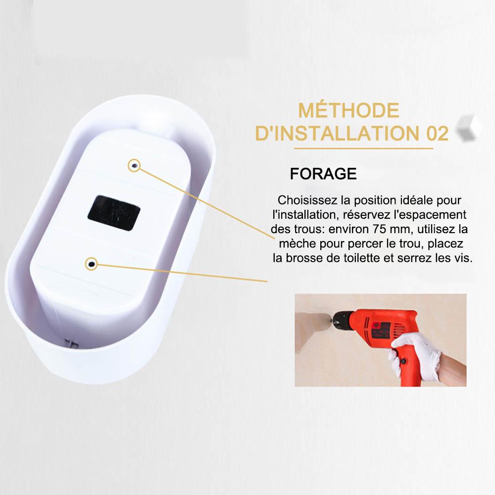 Porte Brosse de Toilette Murale