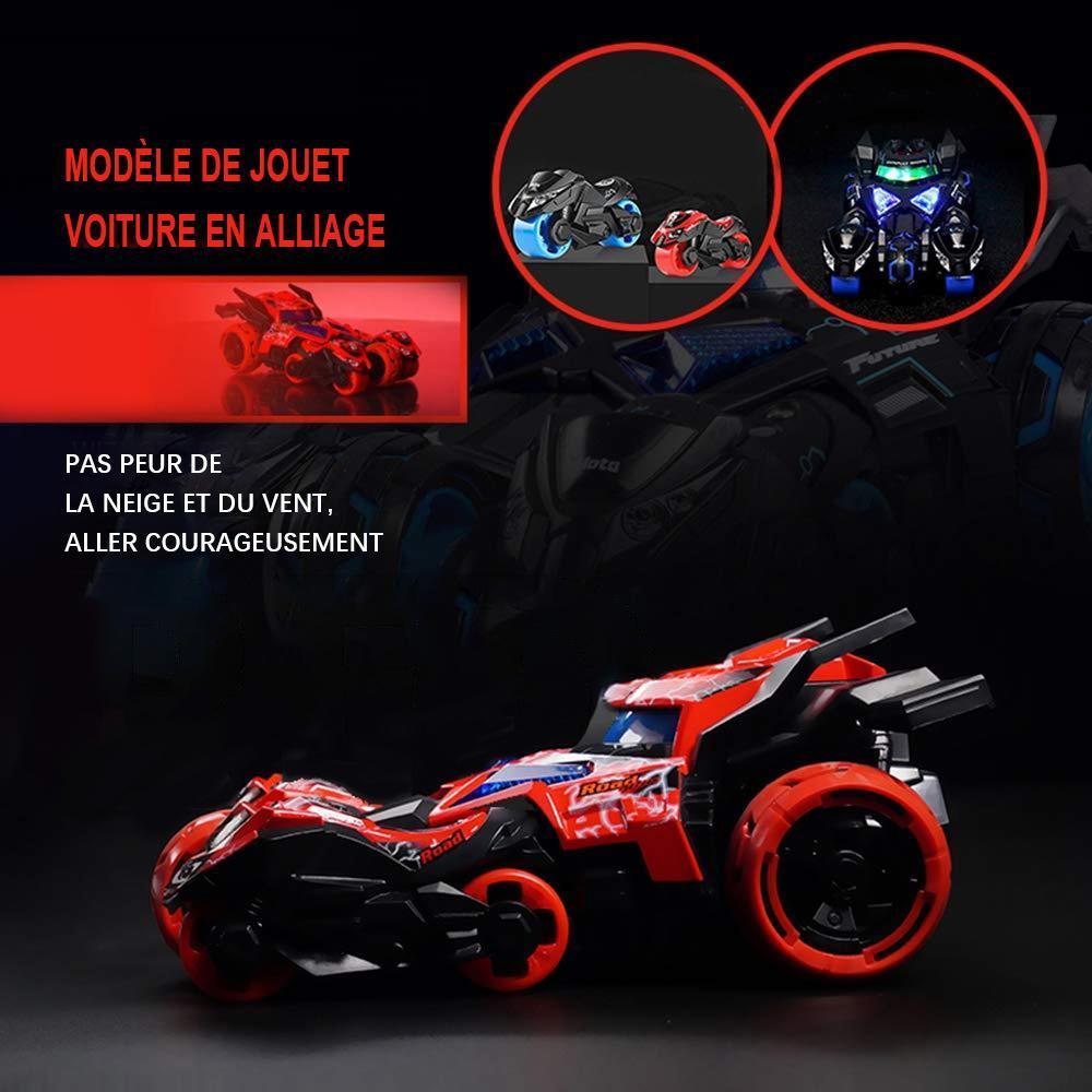 3 en 1 Alliage Catapulte Jouet Voiture avec Deux Motos