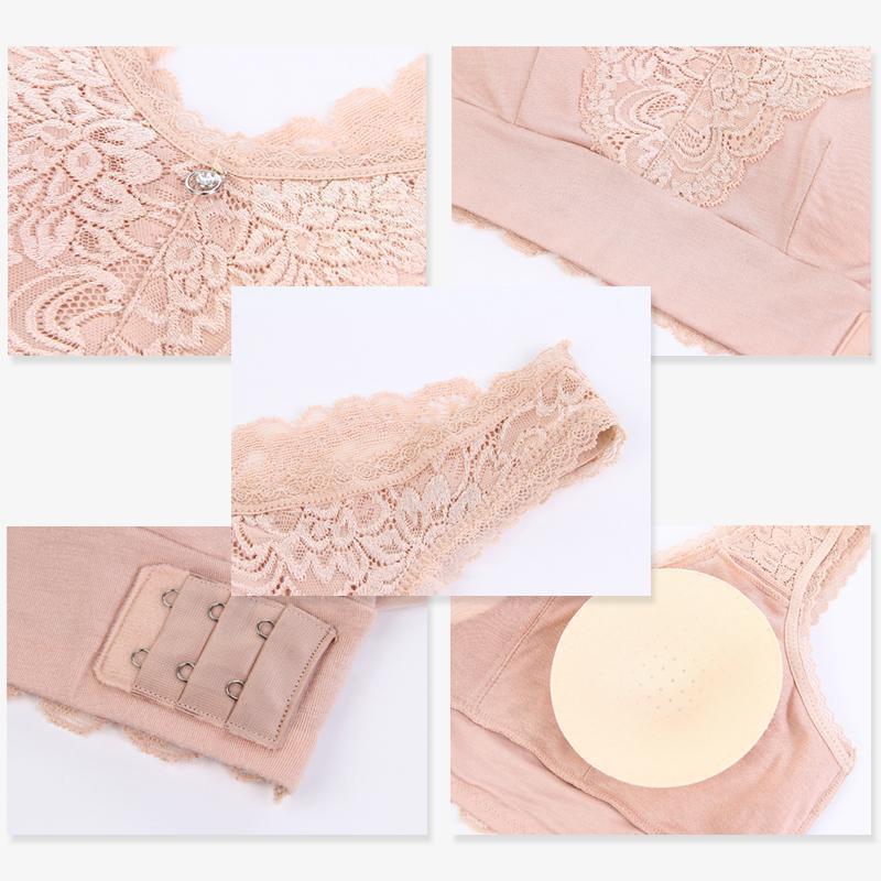 Soutien-gorge sans armatures en dentelle avec boucle latérale sur le côté