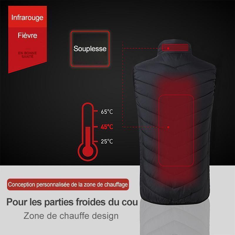 Hommes Chauffé Gilet Isolé Veste