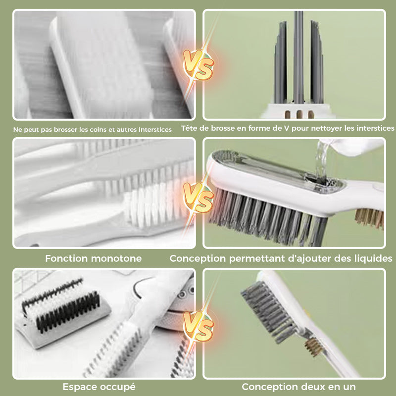 Brosse à récurer liquide 2 en 1