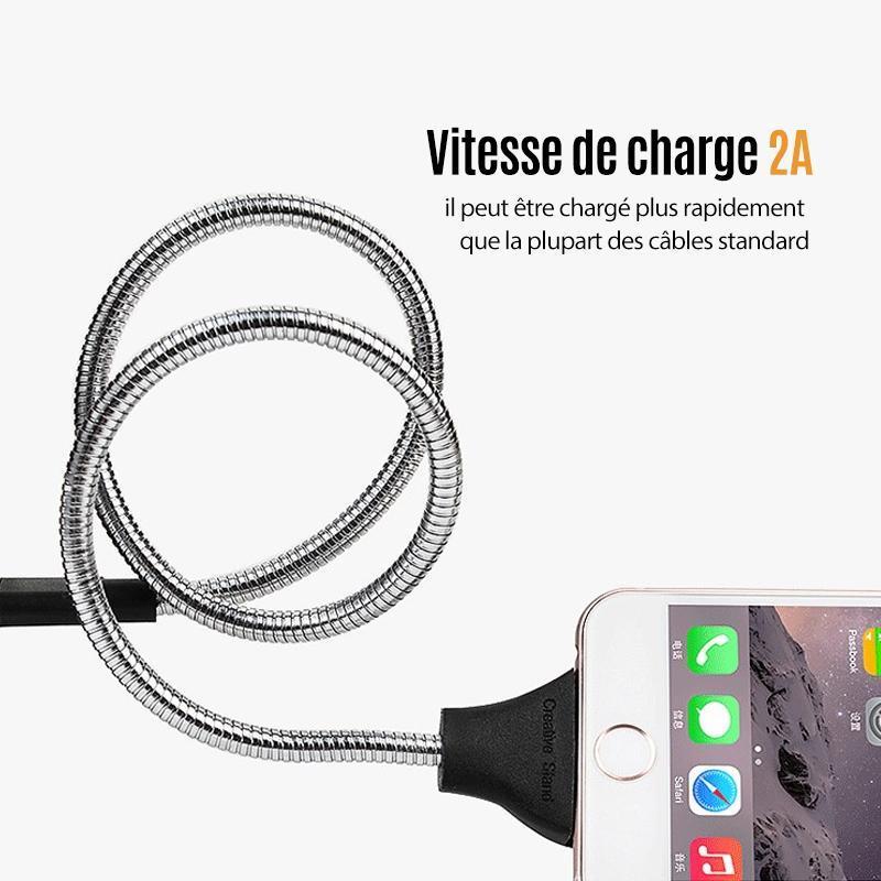 Câble de données de Chargement de Paume variée pour Apple, Android, Type-c