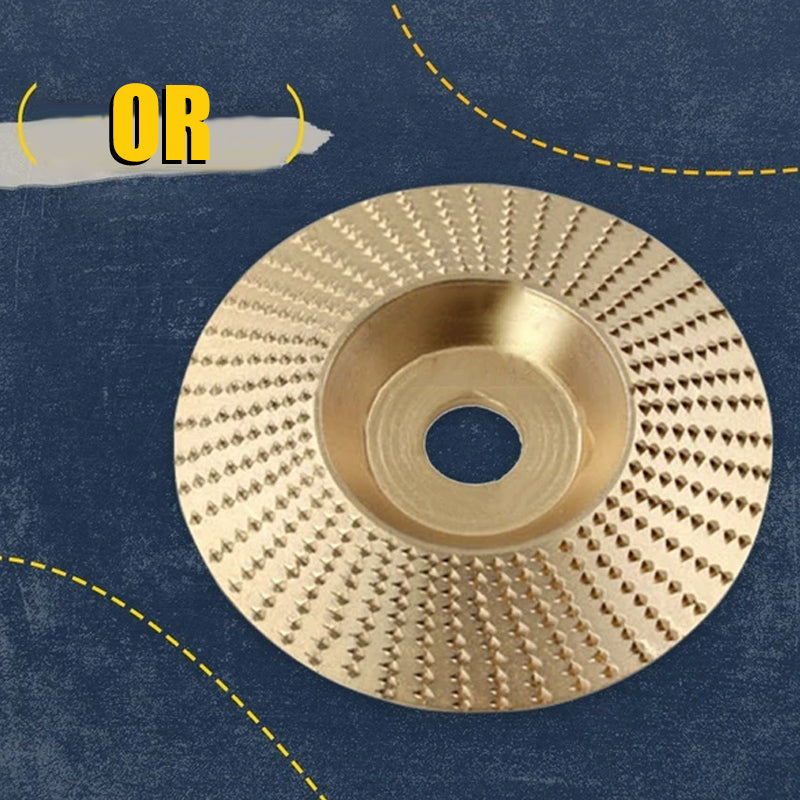 Roue de façonnage d'angle en bois