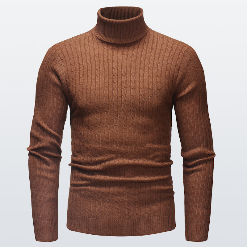 Pull à Col Roulé en Maille pour Homme