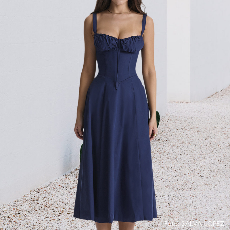 Robe d'été Bustier à Imprimé Carmen
